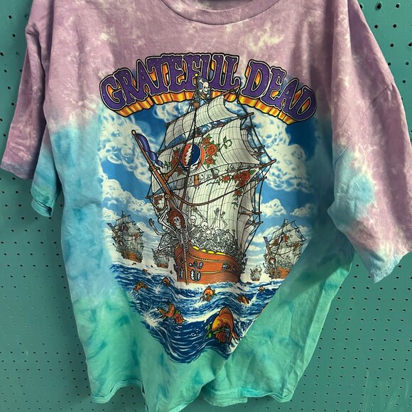 Liquid Blue Other - Grateful Dead Y2K Ship of Fools 2X T shirt Tie Dye